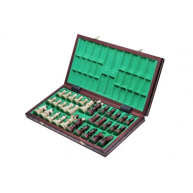 Šachmatai Ambasador 550x275x60mm, Karalius 110mm 2 Šachmatai Ambasador 550x275x60mm, Karalius 110mm 2
