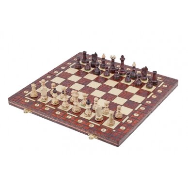 Šachmatai Ambasador Small 420x210x50mm, Karalius 85mm 3 Šachmatai Ambasador Small 420x210x50mm, Karalius 85mm 3