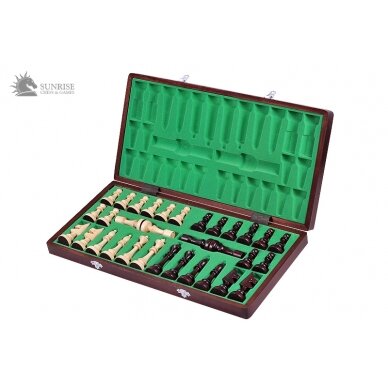 Šachmatai Club 480x240x30mm, karalius 100mm 3 Šachmatai Club 480x240x30mm, karalius 100mm 3