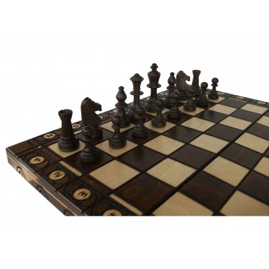 Šachmatai Consul 490mm x 245cm x 50mm, Karalius 80mm 3