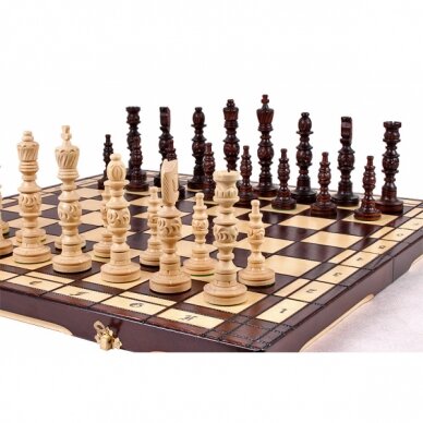 Šachmatai Galant 580x290x70mm karalius 140mm 2 Šachmatai Galant 580x290x70mm karalius 140mm 2