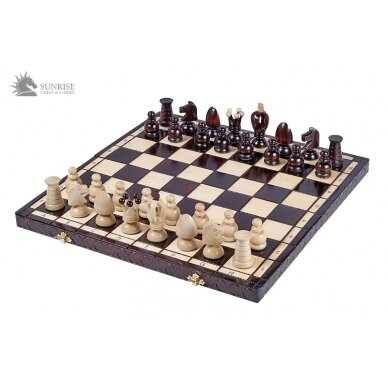 Šachmatai King's Big 440x220x60mm, karalius 75mm 2 Šachmatai King's Big 440x220x60mm, karalius 75mm 2