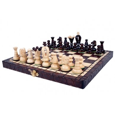Šachmatai King's Small 300x150x50mm, karalius 60mm 2