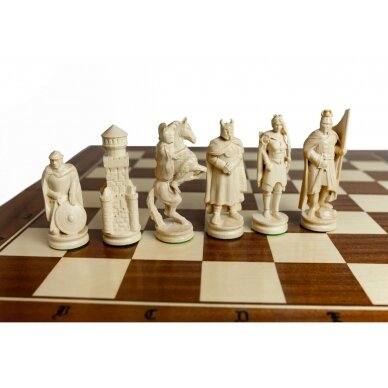 Šachmatai Knight 645x323x80mm, karalius 125mm 4 Šachmatai Knight 645x323x80mm, karalius 125mm 4