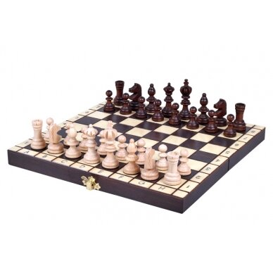 Šachmatai Olympic Mini 300x150x50mm, karalius 60mm 2