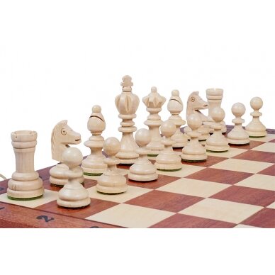 Šachmatai Olympic Small 350x175x45mm, Karalius 65mm 2