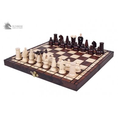Šachmatai Royal Maxi 310x155x45mm (karalius 65mm) 4