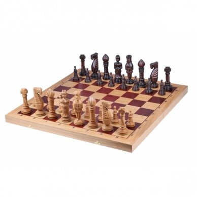 Šachmatai Royal OAK 650x325x80mm, karalius 150mm ąžuoliniai (Ekskliuzyvas) 1 Šachmatai Royal OAK 650x325x80mm, karalius 150mm ąžuoliniai (Ekskliuzyvas) 1