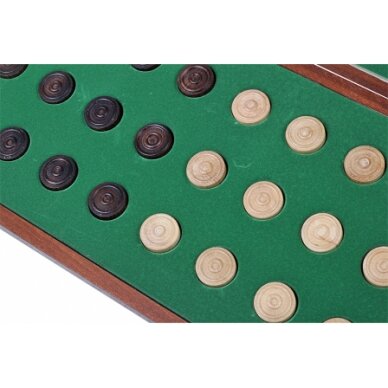 Medinės šaškės Checkers, 40 × 20 × 4 cm 2