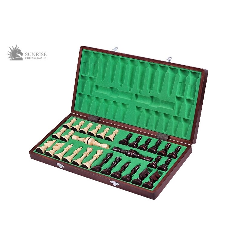 Šachmatai Club 480x240x30mm, karalius 100mm 3 Šachmatai Club 480x240x30mm, karalius 100mm 3
