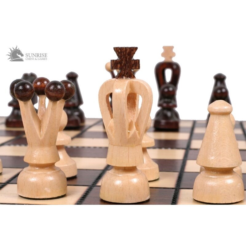 Šachmatai ir šaškės Small 350x175x45mm, karalius 60mm 4 Šachmatai ir šaškės Small 350x175x45mm, karalius 60mm 4