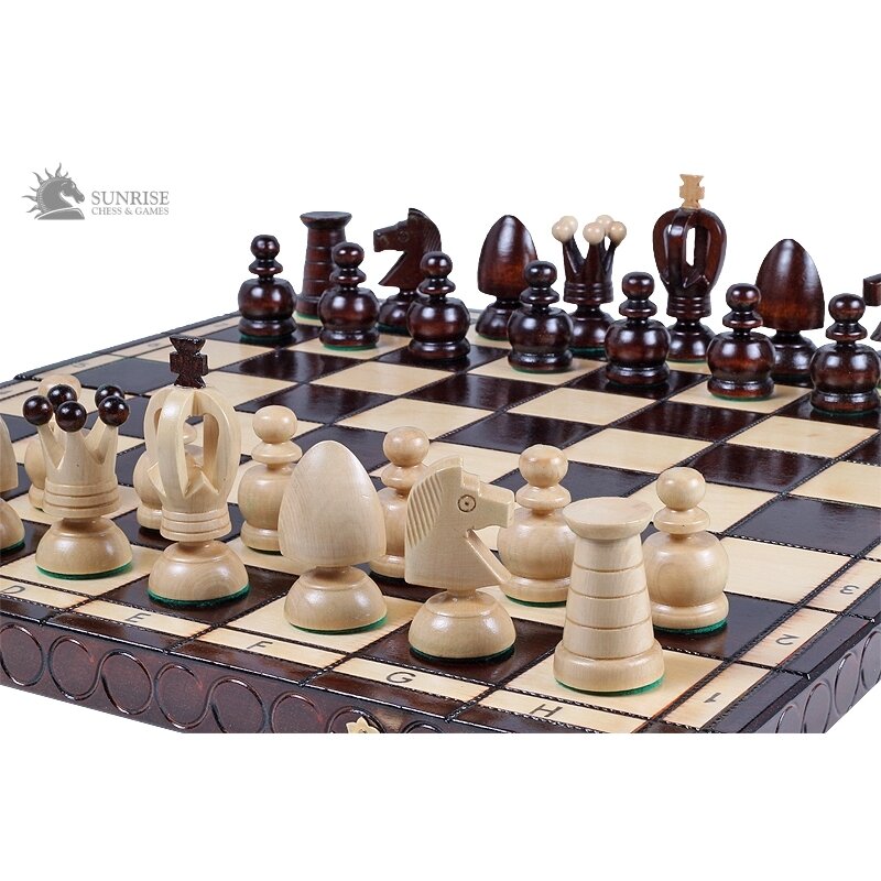 Šachmatai King's Big 440x220x60mm, karalius 75mm 1 Šachmatai King's Big 440x220x60mm, karalius 75mm 1