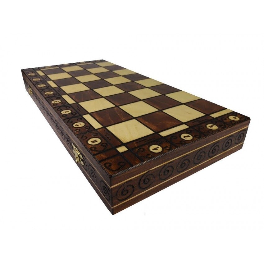 Šachmatai Ambasador 530x265x60mm, Karalius 110mm 1 Šachmatai Ambasador 530x265x60mm, Karalius 110mm 1