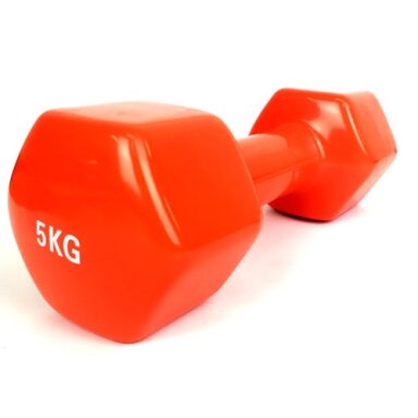 Šešiakampis aerobikos hantelis Prove 5kg (1vnt)