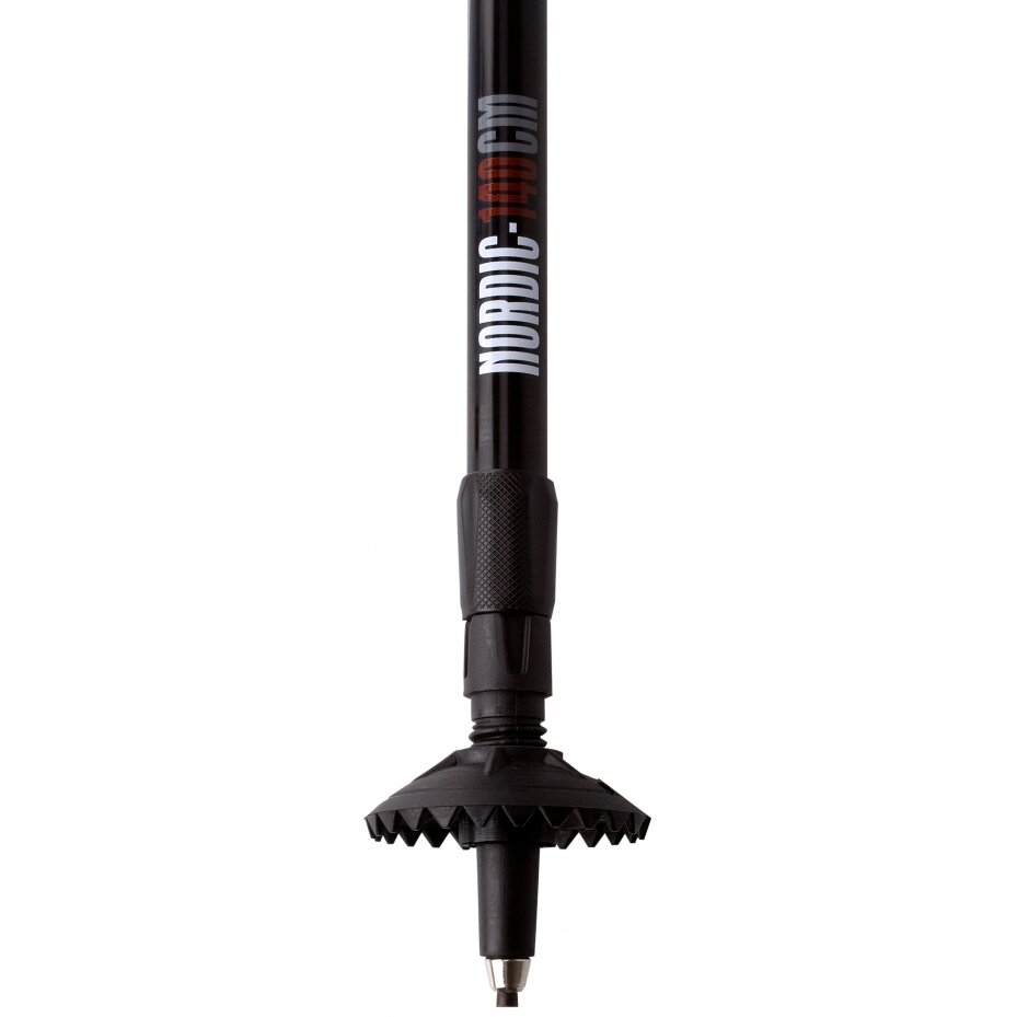 Šiaurietiško ėjimo lazdos ABBEY 21SR ZRG Black/Red/Grey 1