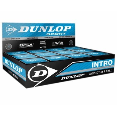 Skvošo kamuoliukas Dunlop INTRO 12-box Skvošo kamuoliukas Dunlop INTRO 12-box
