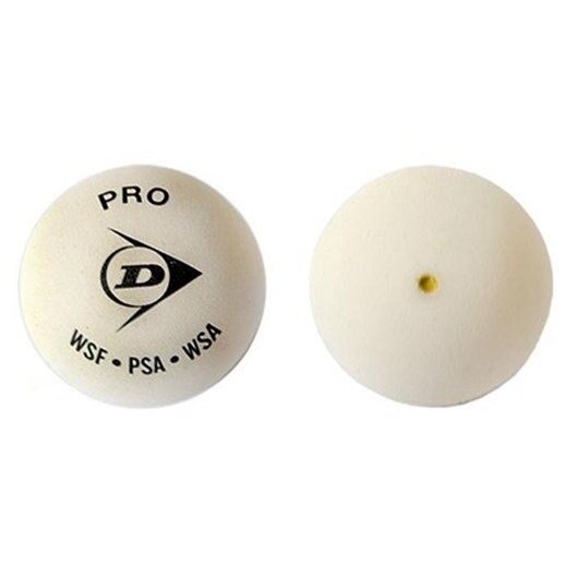 Skvošo kamuoliukas Dunlop PRO WHITE WSF/PSA 12-box