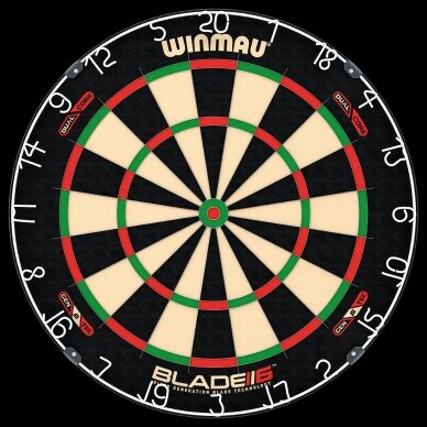 Smiginio taikinys Winmau Blade 6 Dual Core Dartboard Smiginio taikinys Winmau Blade 6 Dual Core Dartboard