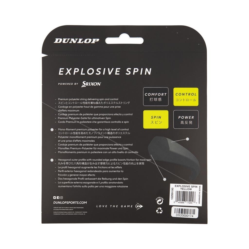 Stygos tenisui EXPLOSIVE SPIN 17g/1.25mm 12m 1 Stygos tenisui EXPLOSIVE SPIN 17g/1.25mm 12m 1
