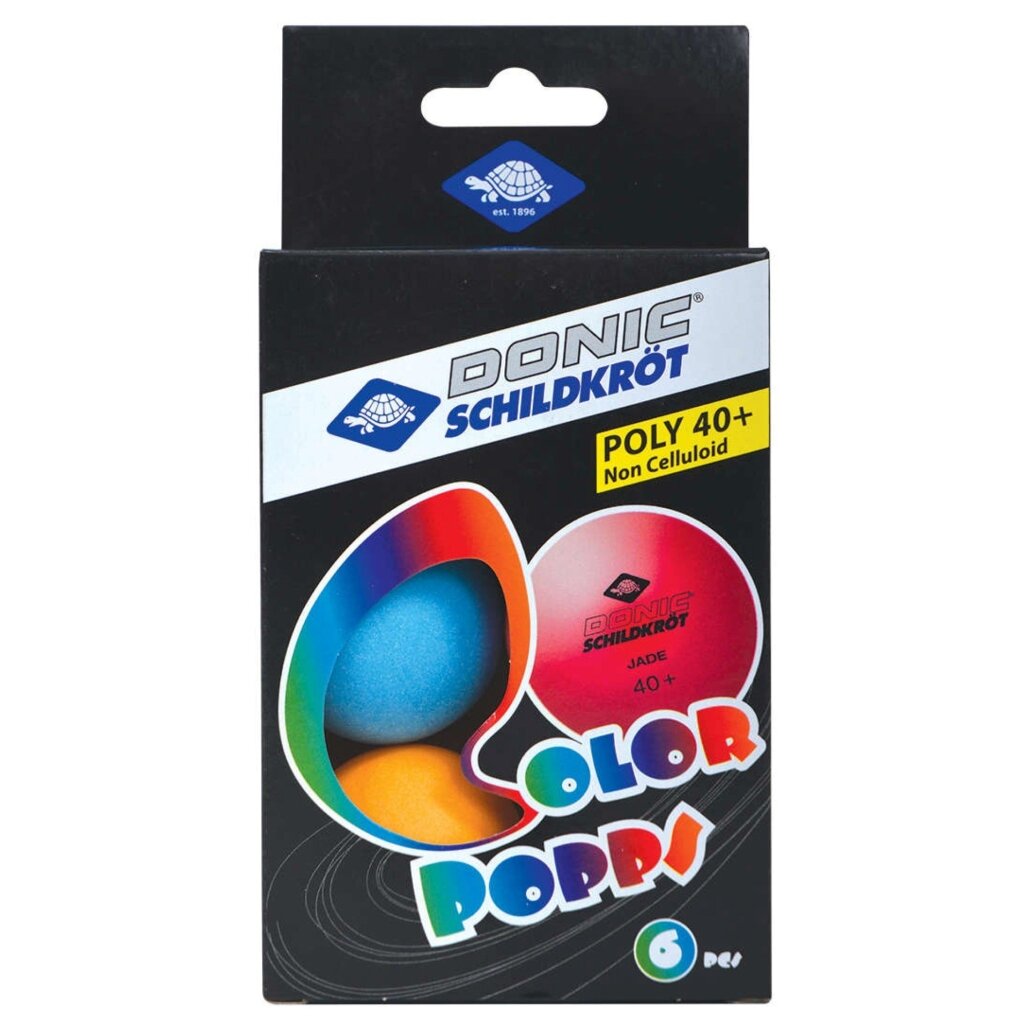 Stalo teniso kamuoliukai DONIC P40+ Colour 6vnt Stalo teniso kamuoliukai DONIC P40+ Colour 6vnt