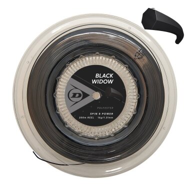 Stygos tenisui Dunlop Black Widow 16G/1.31mm/200m