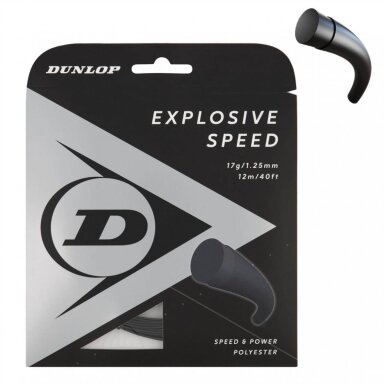 Stygos tenisui Dunlop EXPLOSIVE SPEED 17G/1,25mm/12M Black