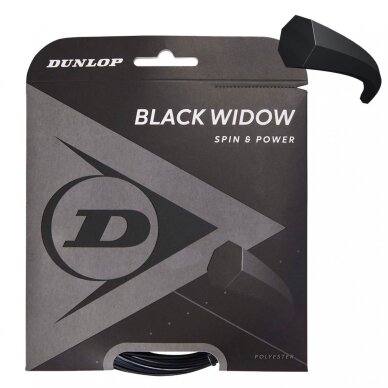 Stygos tenisui Dunlop Black Widow 16G/1.31mm/12M Stygos tenisui Dunlop Black Widow 16G/1.31mm/12M