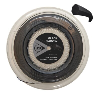 Stygos tenisui Dunlop Black Widow 16G/1.31mm/200m