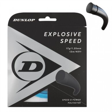 Stygos tenisui Dunlop EXPLOSIVE SPEED 17G/1,25mm/12M Blue Stygos tenisui Dunlop EXPLOSIVE SPEED 17G/1,25mm/12M Blue