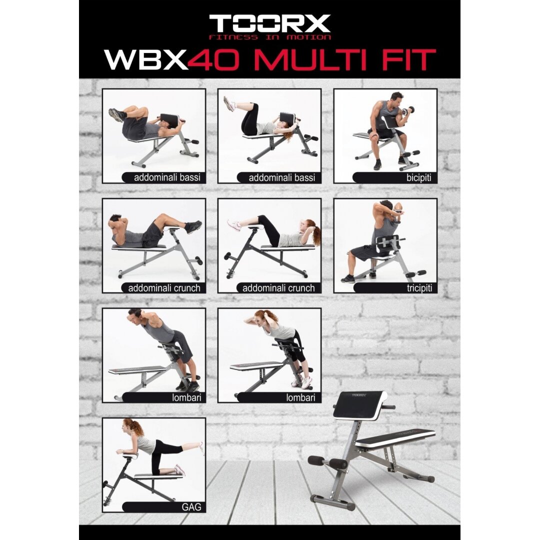 Suoliukas TOORX WBX-40 Multi 4 Suoliukas TOORX WBX-40 Multi 4