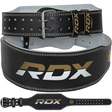 Sunkiaatlečių diržas RDX 6 Inch Leather Gym Belt (M dydis) Sunkiaatlečių diržas RDX 6 Inch Leather Gym Belt (M dydis)