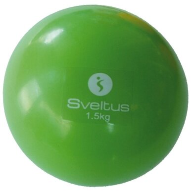 Svorinis kamuolys SVELTUS WEIGHTED BALL 1,5kg Svorinis kamuolys SVELTUS WEIGHTED BALL 1,5kg