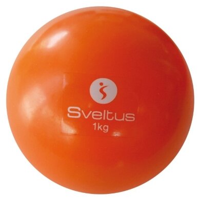 Svorinis kamuolys SVELTUS WEIGHTED BALL 1kg Svorinis kamuolys SVELTUS WEIGHTED BALL 1kg
