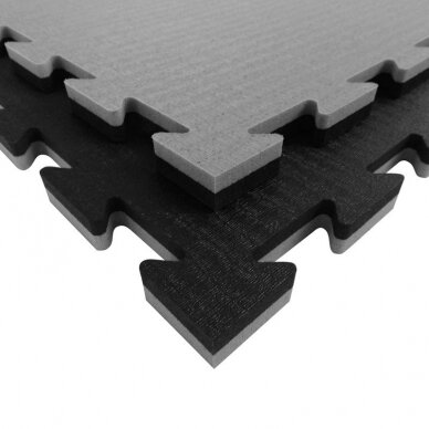 Tatamis XPE 100x100x2cm juoda/pilka (Made in Italy) Tatamis XPE 100x100x2cm juoda/pilka (Made in Italy)