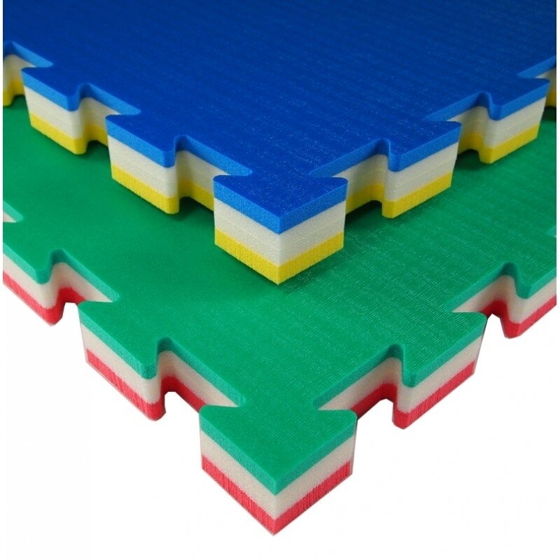 Tatamis TATAMIX J40L Vidutinis 100x100x4cm žalia/raudona (Made in Italy) 1 Tatamis TATAMIX J40L Vidutinis 100x100x4cm žalia/raudona (Made in Italy) 1