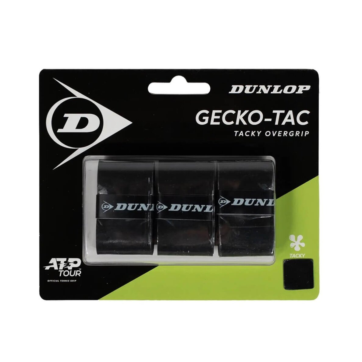 Teniso raketės virš. apvija GECKO-TAC 3vnt. black