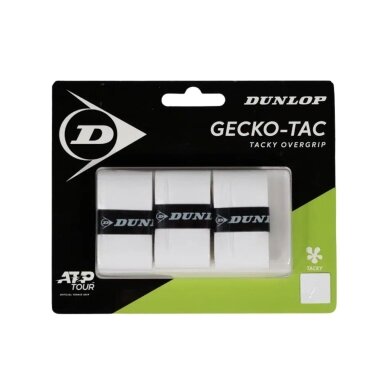 Teniso raketės virš. apvija GECKO-TAC ATP 3vnt. white Teniso raketės virš. apvija GECKO-TAC ATP 3vnt. white