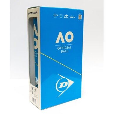 Teniso kamuol. DUNLOP AUSTRALIAN OPEN 2x4-tube ITF 2 Teniso kamuol. DUNLOP AUSTRALIAN OPEN 2x4-tube ITF 2