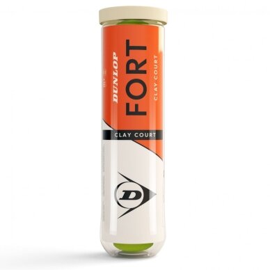 Teniso kamuol. DUNLOP FORT CLAY COURT 4-tube ITF 1 Teniso kamuol. DUNLOP FORT CLAY COURT 4-tube ITF 1