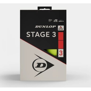 Teniso kamuol. DUNLOP STAGE 3 RED 12-box ITF 1 Teniso kamuol. DUNLOP STAGE 3 RED 12-box ITF 1