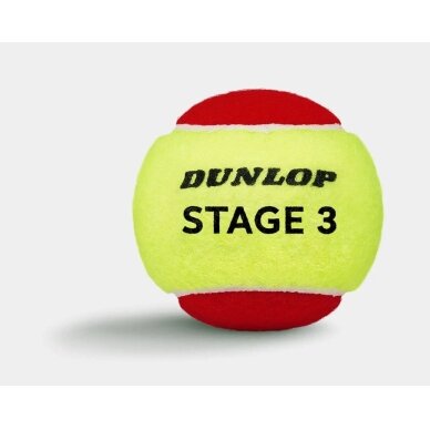Teniso kamuol. DUNLOP STAGE 3 RED 12-box ITF 2