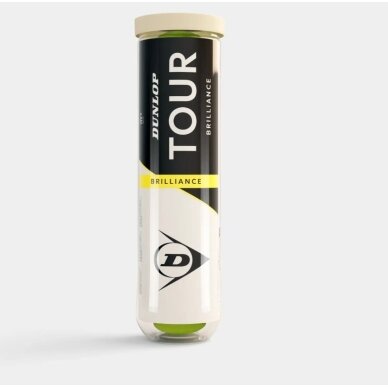 Teniso kamuol. DUNLOP TOUR BRILLIANCE 4-tube ITF 1 Teniso kamuol. DUNLOP TOUR BRILLIANCE 4-tube ITF 1