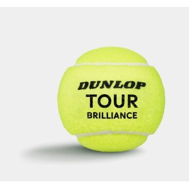 Teniso kamuol. DUNLOP TOUR BRILLIANCE 4-tube ITF 2 Teniso kamuol. DUNLOP TOUR BRILLIANCE 4-tube ITF 2