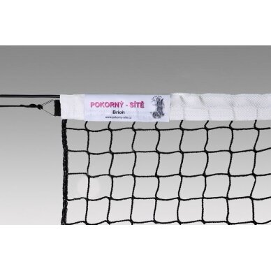 Teniso tinklas POKORNY Econom 12,8x1,08m PE 1vnt. Black Teniso tinklas POKORNY Econom 12,8x1,08m PE 1vnt. Black