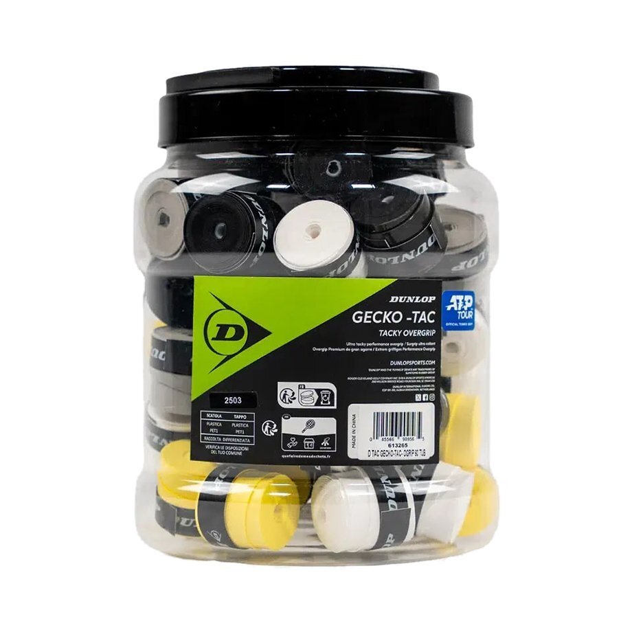 Teniso raketės virš. apvija GECKO-TAC 60vnt. mixed Teniso raketės virš. apvija GECKO-TAC 60vnt. mixed
