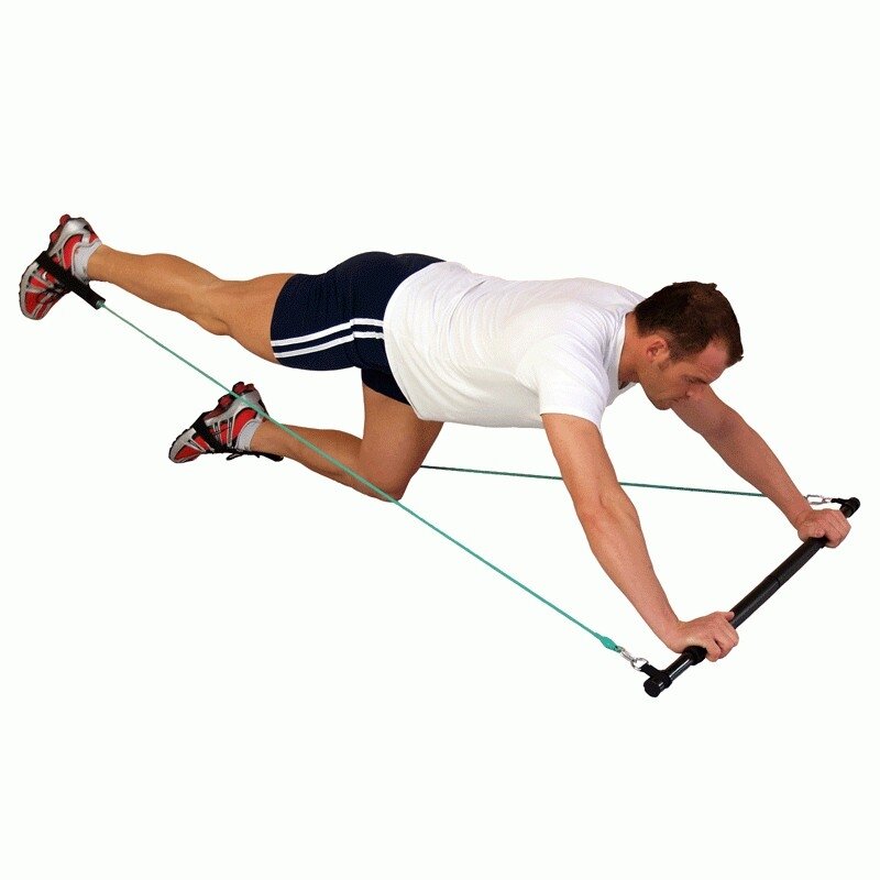 Treniruočių lazda Body-stick (komplekte 4 gumų poros) 2