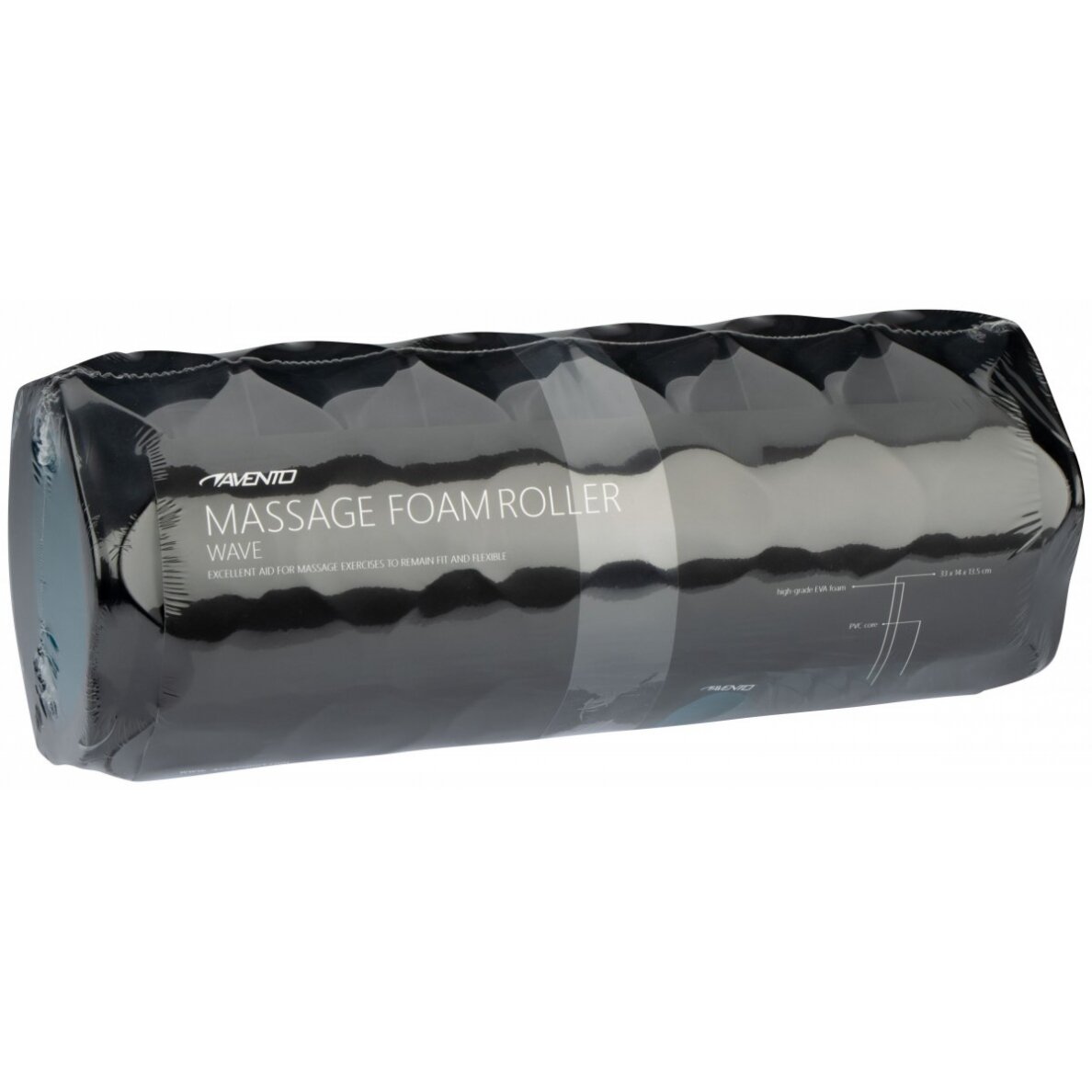 Volas masažinis AVENTO 42RC 33cm D14cm Black/Blue 3 Volas masažinis AVENTO 42RC 33cm D14cm Black/Blue 3