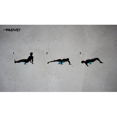 Volas masažinis AVENTO 42RC 33cm D14cm Black/Blue 5
